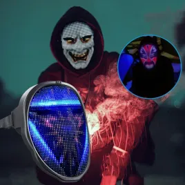 maska-na-twarz-swiecace-maski-plastik-czarny