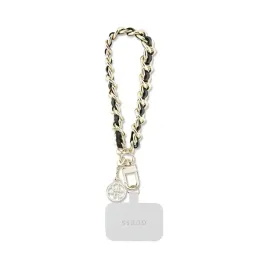 brelok-guess-skorzany-saffiano-czarny-zloty-uchwyt-na-reke-do-smartfona