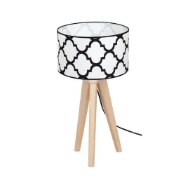 drewniana-lampa-biala-koniczyna-stolowa-trojnog