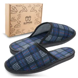 trwale-kapcie-meskie-materialowe-domowe-wygodne-oddychajace-krata-r-44