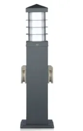 slupek-ogrodowy-lampa-e27-45cm-grafitowy-2-gniazda