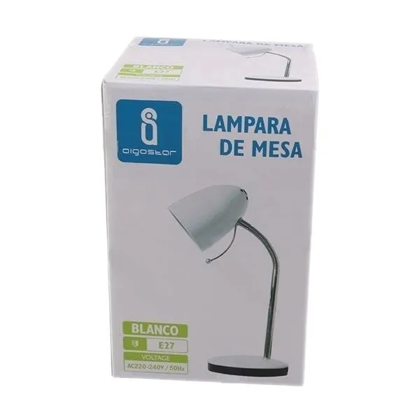 lampka-biurkowa-metalowa-regulowana-1xe27-biala-srednica-szerokosc-klosza-9-5-cm