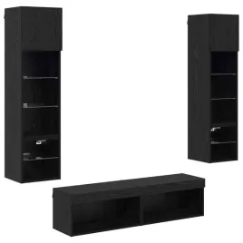unit-scienny-do-telewizora-ze-led-lights-6-szt-czarny-dab