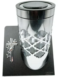 znicz-solarny-led-paris-srebrna-roza-23-cm