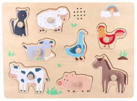ukladanka-dzwiekowa-drewniana-adam-toys-zwierzeta-farma-wielokolorowa