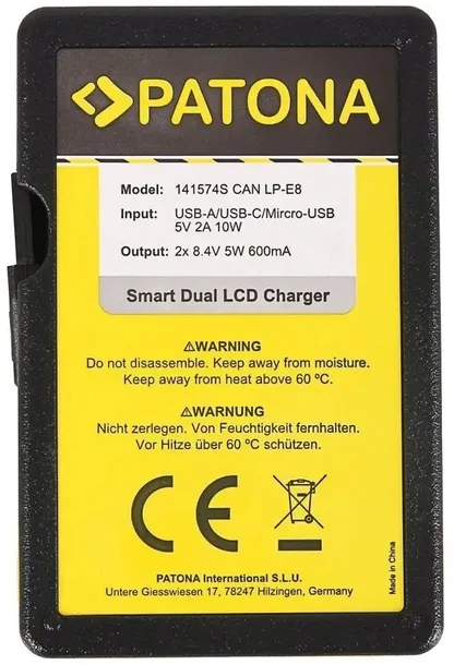 patona-ladowarka-dual-do-akumulatorow-canon-lp-e8-model-smart-dual-lcd-kod-producenta-141574