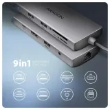 hmc-8hlsa-wieloportowy-hub-usb-9in1-5gbps-3x-usb-a-hdmi-4k-30hz-sd-waga-z-opakowaniem-0-138-kg