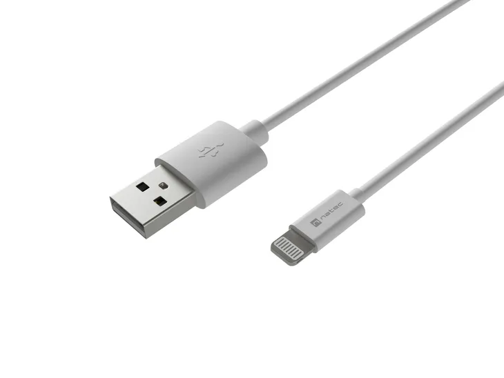 natec-kabel-lightning-m-greaterusb-c-m-1m-mfi-prati-bialy-dlugosc-przewodu-1-m