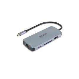 dicota-usb-c-8-in-1-multi-hub-4k-pd-100w-silver