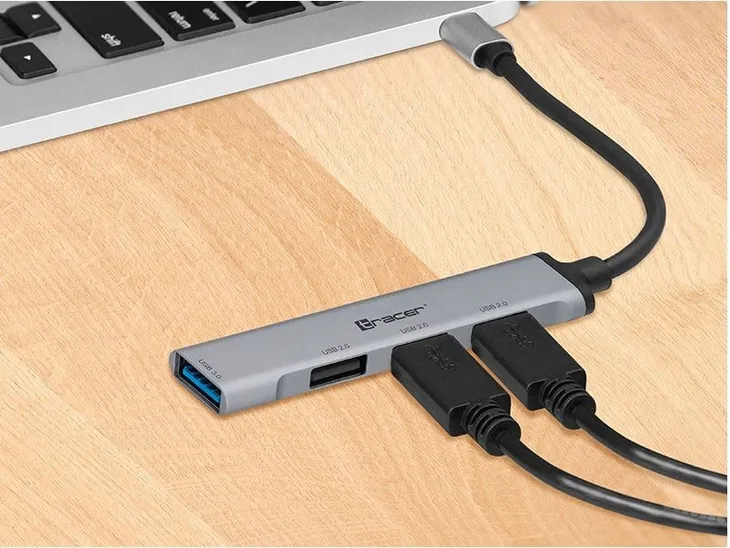 tracer-hub-usb-3-0-h40-4-ports-usb-c-liczba-portow-lan-rj-45-4