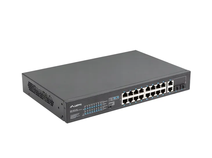 przelacznik-switch-16x100mb-poe-2xcombo-niezarzadzalny-rack-19-cali-liczba-portow-18