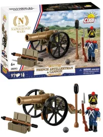klocki-cobi-20093-french-artilleryman-and-cannon-armata-wojny-napoelona