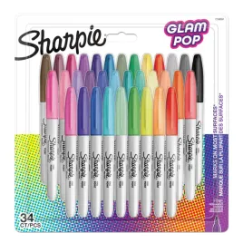 markery-permanentne-sharpie-fine-glam-pop-34-sztuki-2198891