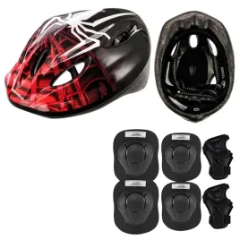 kask-rowerowy-z-regulacja-na-rolki-rower-dla-chlopca-zestaw-ochraniaczy