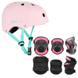 kask-rowerowy-dzieciecy-regulowany-ochraniacze-komplet-na-rolki-hulajnoge