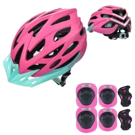 kask-rowerowy-regulowany-ochronny-z-daszkiem-meteor-zestaw-ochraniaczy