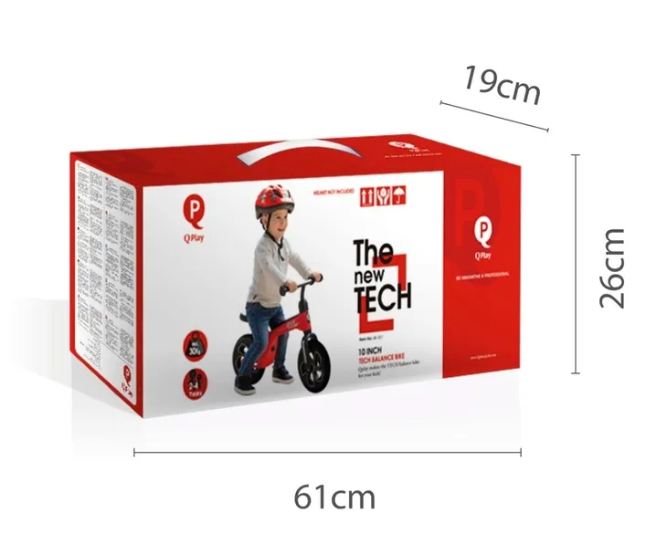 rowerek-biegowy-qplay-tech-czerwony-waga-z-opakowaniem-3-8-kg