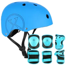 kask-rowerowy-dzieciecy-regulowany-ochraniacze-komplet-na-rolki-hulajnoge