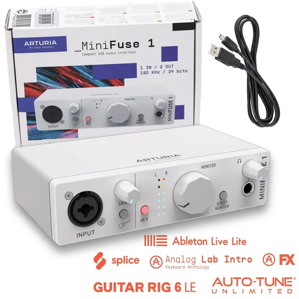 arturia-minifuse-1-white-interfejs-audio-usb-hub-oprogramowanie-waga-z-opakowaniem-9-kg