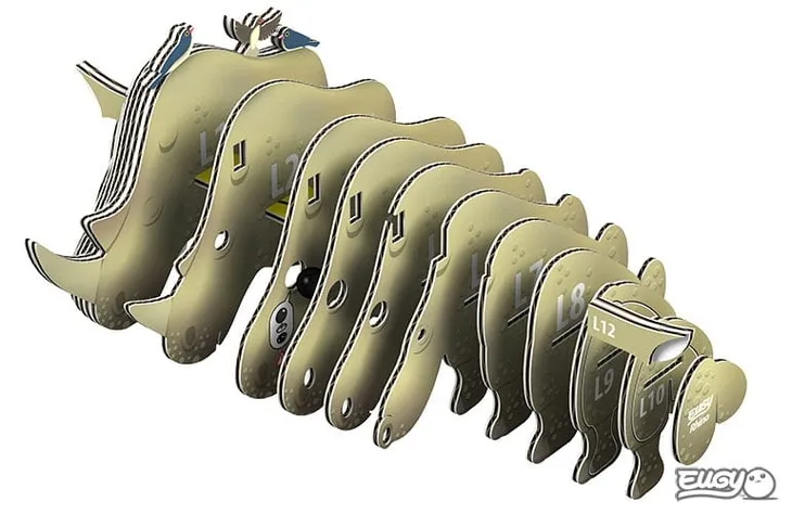 nosorozec-eugy-eko-ukladanka-puzzle-3d-kolekcja-zwierzeta