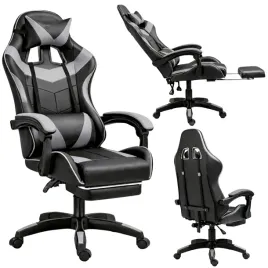 fotel-gamingowy-lean-obrotowy-biurowy-z-podnozkiem-poduszki-czarno-szary