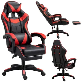 fotel-gamingowy-lean-obrotowy-biurowy-z-podnozkiem-poduszki-czarno-czerwony