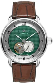 zegarek-meski-zeppelin-8566-2-zielony-klasyczny-open-heart