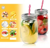 mastertop-6-szklanek-z-pokrywka-i-slomka-500-ml-hermetyczne-marka-bez-marki-material-wykonania-szklo