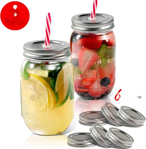 mastertop-6-szklanek-z-pokrywka-i-slomka-500-ml-hermetyczne-pojemnosc-500-ml-marka-bez-marki