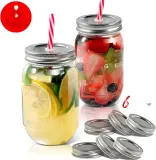 mastertop-6-szklanek-z-pokrywka-i-slomka-500-ml-hermetyczne-pojemnosc-500-ml-marka-bez-marki