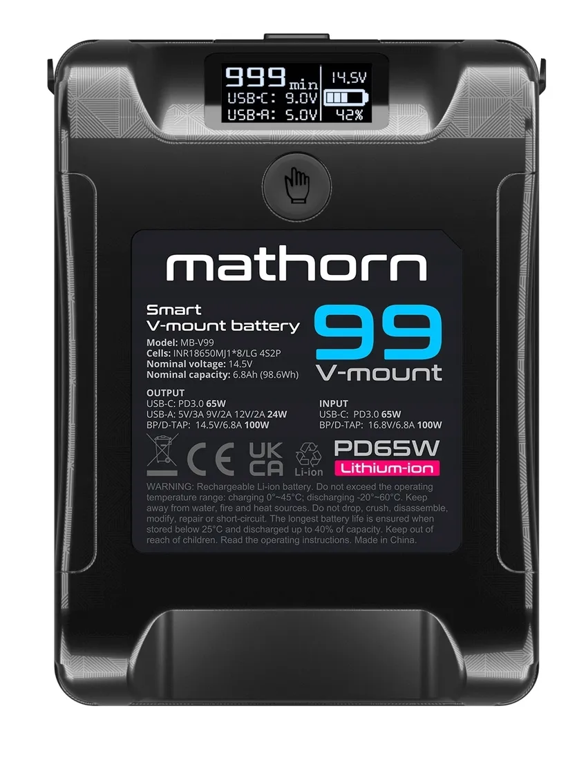 mathorn-mb-v99-smart-oled-v-mount-99wh-pd-65w