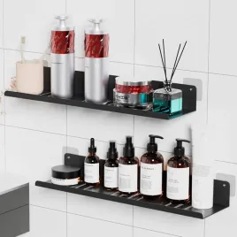 polka-lazienkowa-wisfame-zestaw-2-sztuk-czarna-bez-wiercenia