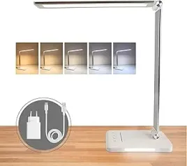 lampka-biurkowa-led-z-regulowanym-ramieniem-sciemniana-bialy-nowoczesny