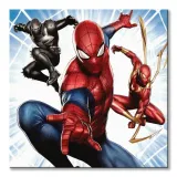 marvel-spider-man-trio-obraz-na-plotnie-40x40-cm-sposob-wykonania-druk-cyfrowy