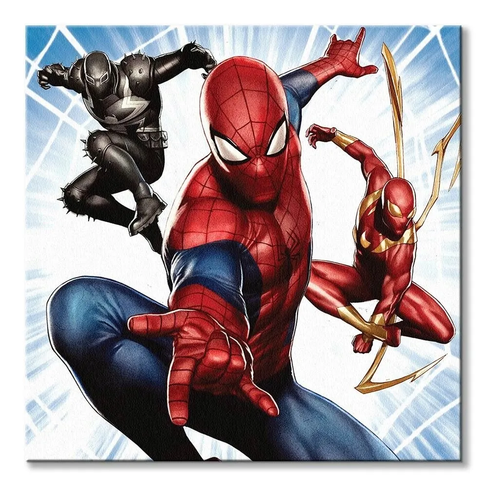 marvel-spider-man-trio-obraz-na-plotnie-40x40-cm