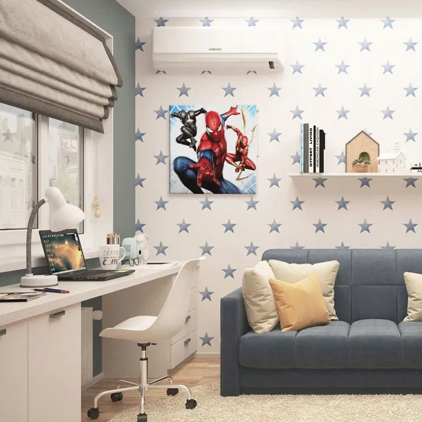 marvel-spider-man-trio-obraz-na-plotnie-40x40-cm-format-kwadratowy