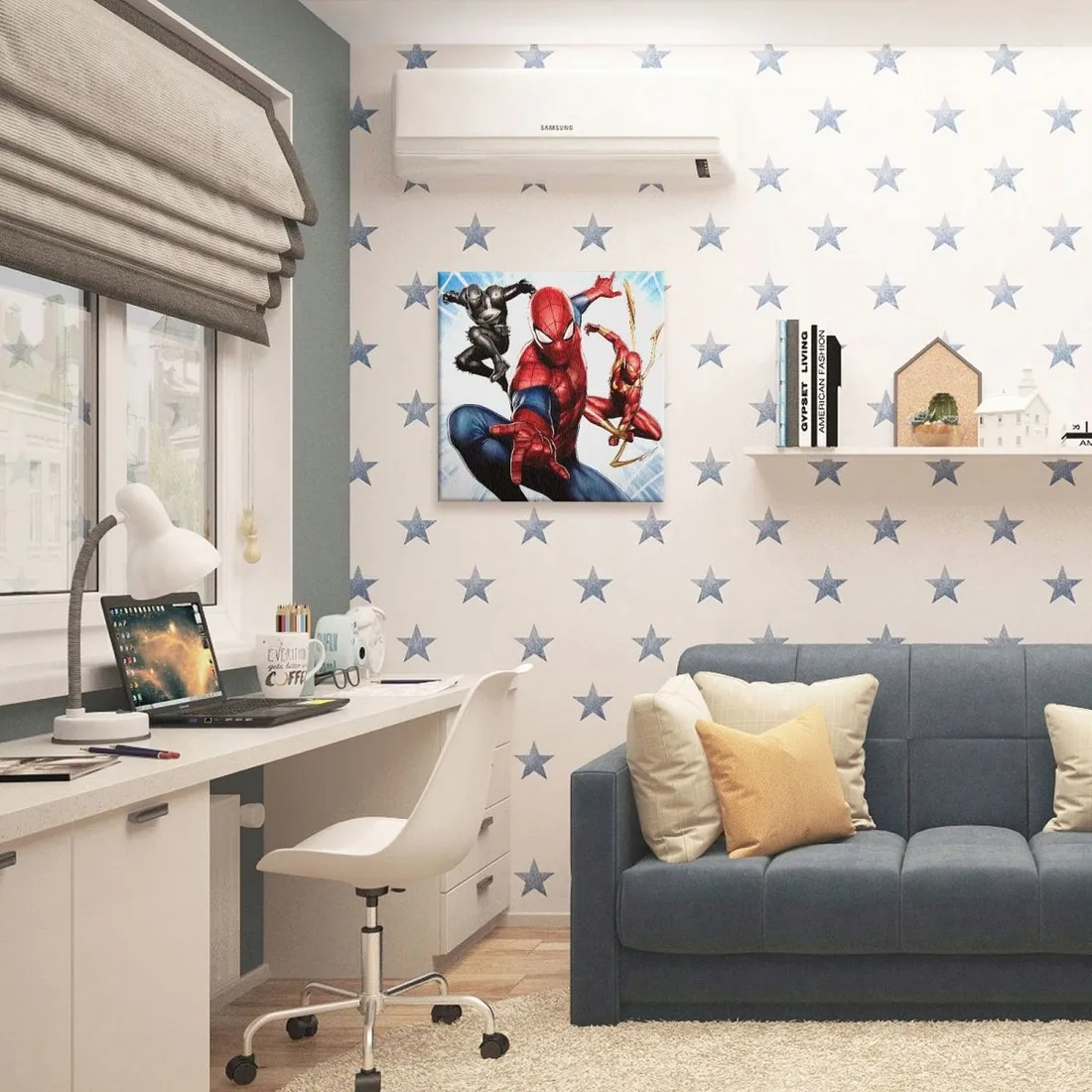 marvel-spider-man-trio-obraz-na-plotnie-40x40-cm