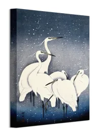 plakat-ohara-koson-egrets-on-a-snowy-night-bez-ramy-30-x-40-cm
