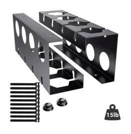 organizer-na-kable-pod-biurko-325x12x9-cm-czarny-metalowy-2-sztuki