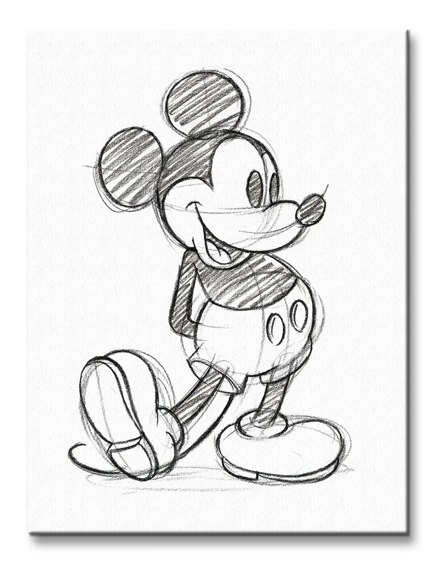 30x40-cmmickey-mouse-sketched-single-obraz-na