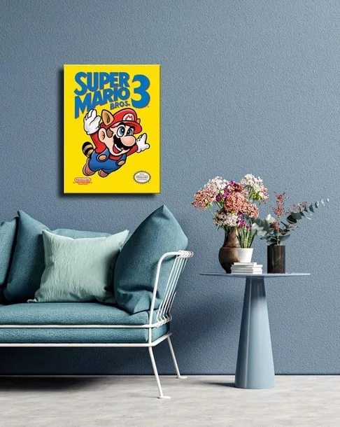obraz-na-plotnie-super-mario-bros-3-nes-cover-waga-z-opakowaniem-0-43-kg