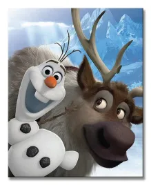 obraz-na-plotnie-frozen-olaf-and-sven-40x50cm