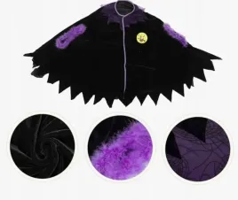 czarno-fioletowa-peleryna-halloween-karnawal-bal-przebierancow