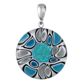 zawieszka-damska-niebieski-harf-szklo-murano-kolko