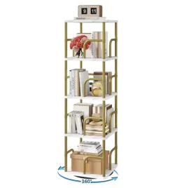 regal-obrotowy-360-ibuyke-tbc004gw-5-poziomow-30x30x120-cm-vintage-bialy