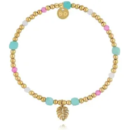 bransoletka-damska-zlota-by-dziubeka-amazonit-listek-17cm