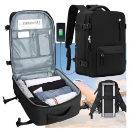 czarny-plecak-walizka-bagaz-podrozny-do-samolotu-na-laptopa-usb-kabinowy