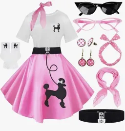 stroj-lata-50-damski-poodle-skirt-zestaw-retro-sock-hop-10-el-rozm-xl