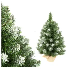 choinka-sztuczna-ozdobna-osniezona-zielona-na-biurko-mala-50cm-w-jucie