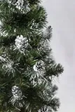 choinka-sztuczna-ozdobna-osniezona-zielona-z-szyszkami-na-biurko-65-cm-kolor-zielony